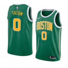 2018-19 Green Men's Boston Celtics #0 Jayson Tatum Nike Earned Edition Jersey