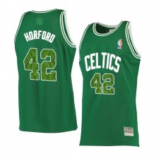 Celtics Al Horford Men's Snakeskin Hardwood Classics Jersey Green