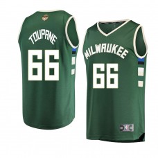 Milwaukee Bucks Axel Toupane 2021 NBA Finals Icon Edition Jersey Green