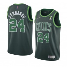 Boston Celtics Bruno Fernando Earned Edition Jersey Green