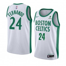 Boston Celtics 2021 Bruno Fernando City Edition player Jersey White