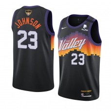 Phoenix Suns Cameron Johnson 2021 NBA Finals City Edition Jersey Black