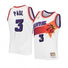 Phoenix Suns #3 Chris Paul Hardwood Classics Authentic Jersey White