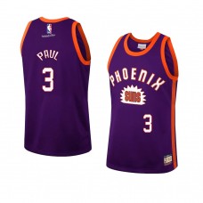 Phoenix Suns Chris Paul Hardwood Classics Fashion Jersey Purple