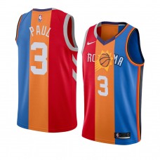 Chris Paul Phoenix Suns Split Special Edition Jersey Red Orange Blue