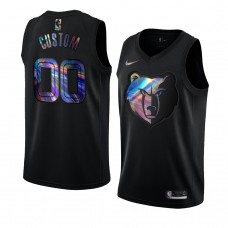 Black Memphis Grizzlies Custom Iridescent HWC Collection 2021 Limited Jersey