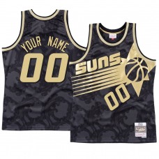 Phoenix Suns Custom Black Black Toile Jersey
