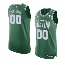 Custom Boston Celtics Icon Authentic Vistaprint Patch Jersey 2020-21 Green