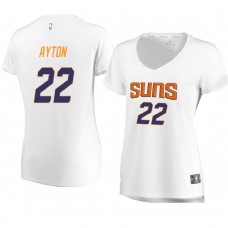 Suns Deandre Ayton Women's Association Edition Player Jersey White
