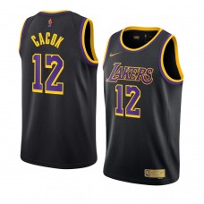 Los Angeles Lakers #12 Devontae Cacok Earned Edition Swingman Jersey Black