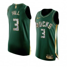 George Hill Milwaukee Bucks 2022 NBA Playoffs Jersey Green Men