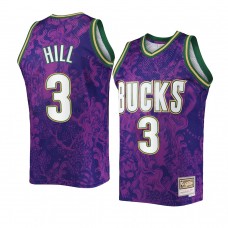 Milwaukee Bucks George Hill 2022 Lunar New Year Mitchell Ness Jersey Purple