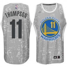 Golden State Warriors #11 Klay Thompson City Swingman Jersey Light Grey