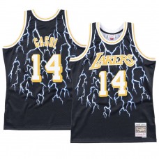 Los Angeles Lakers Marc Gasol Black Lightning Jersey Hardwood Classics