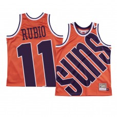 Phoenix Suns Ricky Rubio Orange Big Face Jersey Hardwood Classics