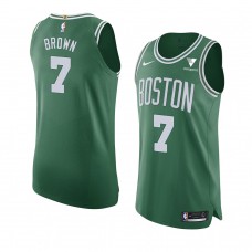 Jaylen Brown Boston Celtics Icon Authentic Vistaprint Patch Jersey 2020-21 Green