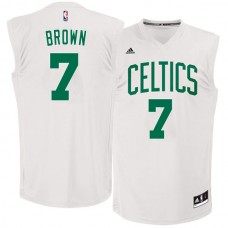 Boston Celtics# 7 Jaylen Brown White Chase Fashion Replica Jersey