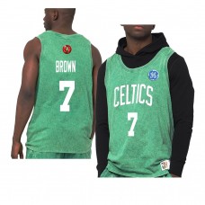 Boston Celtics Jaylen Brown Quintessential Worn Out Tank Top Jersey Green