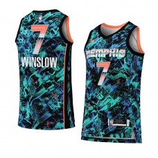 Memphis Grizzlies Justise Winslow Select Series Dazzle Jersey Turquoise
