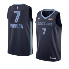 Memphis Grizzlies Justise Winslow Icon Edition Jersey Swingman Navy