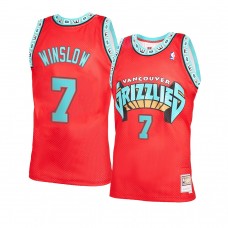 Memphis Grizzlies Justise Winslow 2021 Reload 2.0 Throwback Jersey Red