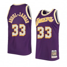 Kareem Abdul-Jabbar Los Angeles Lakers 1984 Hardwood Classics Authentic Jersey Mitchell & Ness 1984 Purple