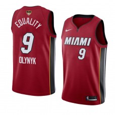 Kelly Olynyk Miami Heat 2020 NBA Finals Bound Jersey Red