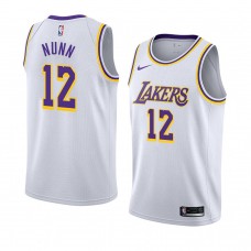 Lakers Kendrick Nunn Men's Association 2021 Trade Jersey White