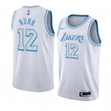 Lakers Kendrick Nunn Men's City Edition 2021 Trade Jersey White