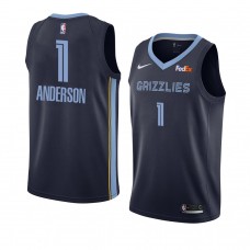 Memphis Grizzlies Kyle Anderson Icon Edition Jersey Swingman Navy