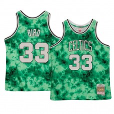 Boston Celtics Larry Bird Galaxy Hardwood Classics Jersey Green