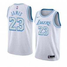 LeBron James Los Angeles Lakers City Edition Jersey 2020-21 White