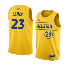 Los Angeles Lakers LeBron James 2021 Western Conference NBA All-Star Game Jersey Yellow