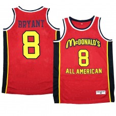 Los Angeles Lakers Kobe Bryant Red 1996 McDonald's All-American Jersey Limited Edition