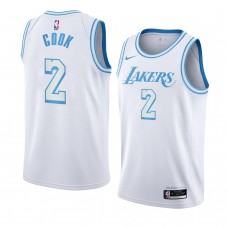 2020-21 Los Angeles Lakers Quinn Cook City Honors Mamba Jersey