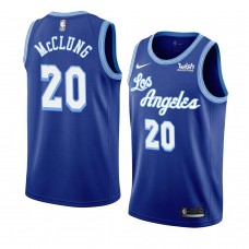 Lakers Mac McClung Men's Hardwood Classics Jersey Blue