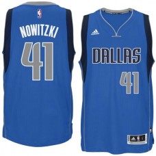 Dallas Mavericks #41 Dirk Nowitzki 2014-15 New Swingman Home Blue Jersey