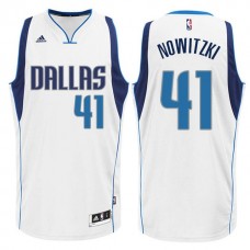 Dallas Mavericks #41 Dirk Nowitzki New Swingman Jersey White