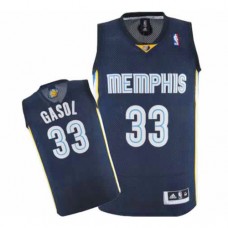 Memphis Grizzlies #33 Marc Gasol Revolution 30 Swingman Road Jersey