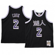 Quinn Cook Los Angeles Lakers 2021 Lunar New Year Jersey OX Black