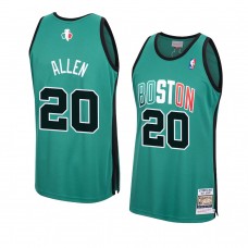 Boston Celtics Ray Allen Hardwood Classics Authentic Jersey Kelly Green