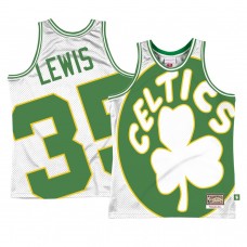 Boston Celtics Reggie Lewis Big Face 2.0 Swingman Jersey White