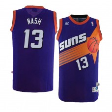 Phoenix Suns Steve Nash Purple Authentic Jersey Throwback