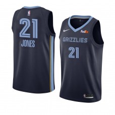 Memphis Grizzlies Tyus Jones Icon Edition Jersey Swingman Navy