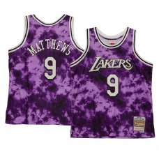 Los Angeles Lakers Wesley Matthews Galaxy Hardwood Classics Jersey Purple