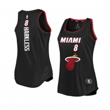 Women's Miami Heat Maurice Harkless Fast Break Team Tank Jersey Icon Edition Black