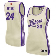 Women's Los Angeles Lakers #24 Kobe Bryant Christmas Day Swingman Jersey Cream