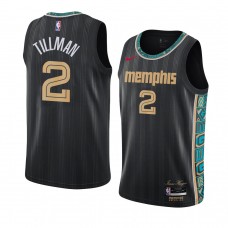 Black Memphis Grizzlies Xavier Tillman City Edition Jersey