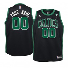 Youth Boston Celtics #00 Custom Statement Jordan Brand Jersey Black