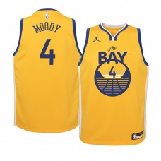 Youth Golden State Warriors Moses Moody Statement Edition 2021 NBA Draft Jersey Gold